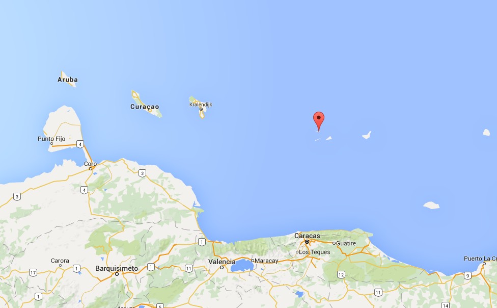 Mappa_Aruba_LosRoques_Venezuela